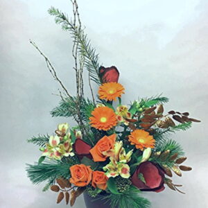 CH028-Sunny Path Christmas Floral Arrangement