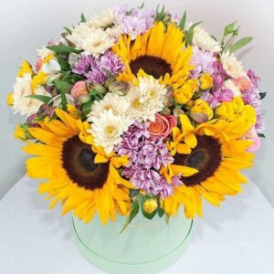 Thanksgiving flower arrangement by Posy Floral Design