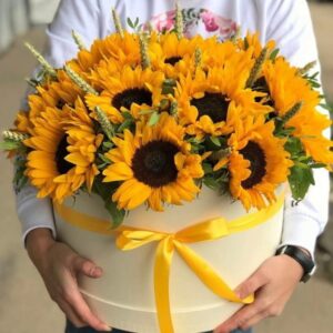 Thanksgiving flower arrangement by Posy Floral Design