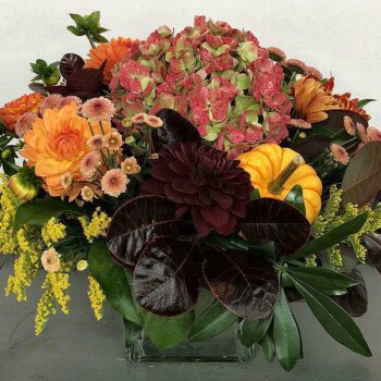 Thanksgiving flower arrangement by Posy Floral Design