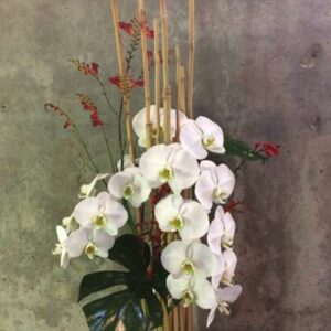 FA017-Bridal Veil Flowers Arrangement