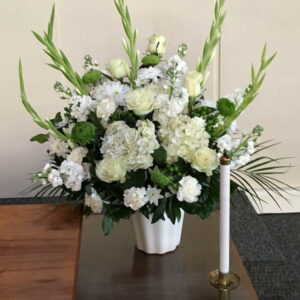 sympathy flower arrangement